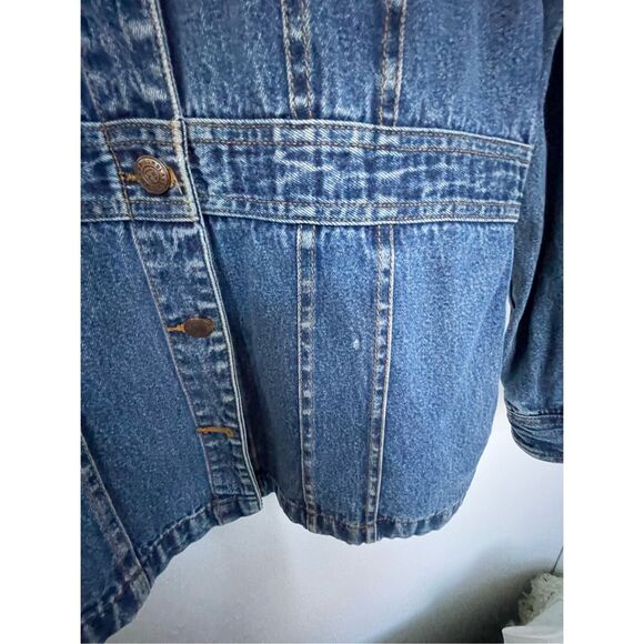 Bill Blass vintage size Medium 100% cotton denim jacket - Picture 7 of 7
